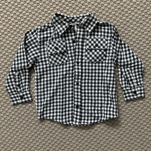 🔥FINAL SALE: NWT Gymboree Forest Green/White Flannel Shirt